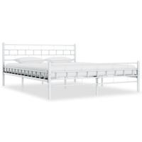 Bedframe metaal wit 180x200 cm - thumbnail