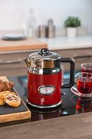 Russell Hobbs Retro Ribbon waterkoker 1,7 l Rood, Zilver 2400 W - thumbnail