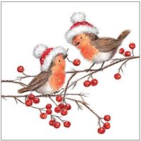 Ambiente Servetten 33cm Christmas robins - thumbnail