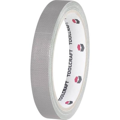 TOOLCRAFT HEB38L10AC HEB38L10AC Textieltape HEB38L10AC Grijs (l x b) 10 m x 38 mm 1 stuk(s)
