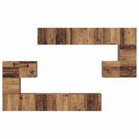 Tv-meubelset 10 pcs Oud hout 180 x 30 x 90.5 cm Bewerkt hout - thumbnail
