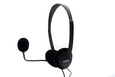 Hoofdtelefoon met microfoon Nilox NXCM0000004 Zwart - thumbnail