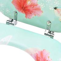 Toiletbril met deksel flamingo MDF - thumbnail