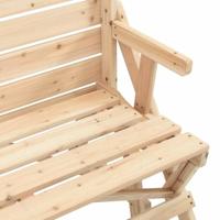Picknicktafel met banken 2-in-1 ombouwbaar massief vurenhout - thumbnail