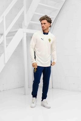 Portugal 1/4 Trainingspak Heren Wit/Donkerblauw 2025-2026 - Maat L - Kleur: DonkerblauwWit | Soccerfanshop