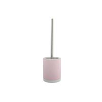 MSV Toilet|wc-borstel houder - keramiek|metaal - lichtroze - 38 cm - thumbnail