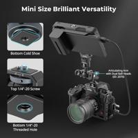SMALLRIG Camera Monitor Mount Lite met Cold Shoe, 360° Draaibaar en 180° Kantelbaar. Houder voor Veldmonitor, LED, Flitser en Video-Opnameaccessoires. Maximale Belastbaarheid bij 90°: 3,2 kg - 3809B - thumbnail