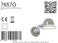 Mexlite Wandlamp davin 7657g groen - thumbnail