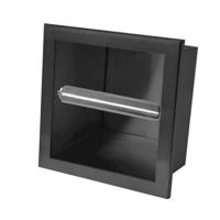 Inbouw Toiletrolhouder Novi Wiesbaden Mat Zwart - thumbnail