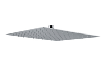 Hoofddouche Plieger Napoli Vierkant 30x30cm Chroom - thumbnail