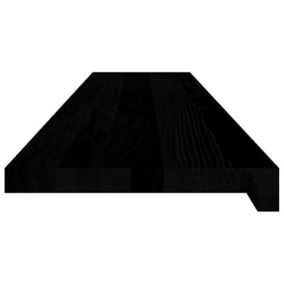 Traptreden 2 st 120x25x2 cm massief eikenhout donkerbruin - thumbnail