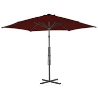 Parasol met stalen paal 300x230 cm bordeauxrood - thumbnail