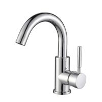 Wastafelkraan BWS | Colorato Ensy | Gebogen Uitloop | Chroom - thumbnail