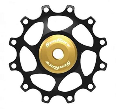 SunRace derailleurwiel 12t alloy goud