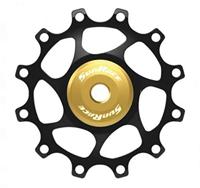 SunRace derailleurwiel 12t alloy goud - thumbnail