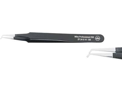 Wiha 32338 SMD-pincet Plat, gebogen 45° 120 mm