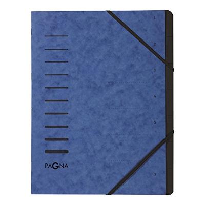 PAGNA Pagna 40058-02, Blau, Porträt, A4, 245 mm, 320 mm 1554277 Ordner Blauw DIN A4 Pressspankarton Aantal vakken: 7