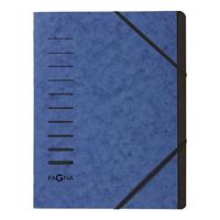 PAGNA Pagna 40058-02, Blau, Porträt, A4, 245 mm, 320 mm 1554277 Ordner Blauw DIN A4 Pressspankarton Aantal vakken: 7 - thumbnail