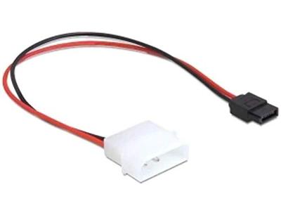 Delock HDD Aansluitkabel 0.245 m Zwart, Rood