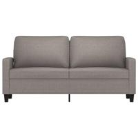 Tweezitsbank 140 cm stof taupe - thumbnail