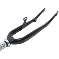 Voorvork 28" tour met 1" vorkbuis - trommelremnok en dynamohaak - glanzend zwart - thumbnail