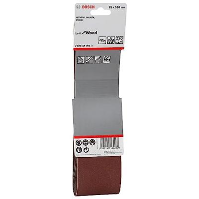 Bosch Accessories 2608606093 2608606093 Schuurband Korrelgrootte (num) 120 (l x b) 610 mm x 75 mm 3 stuk(s) Bosch Accessories 2608606093 2608606093 Schuurband Korrelgrootte (num) 120 (l x b) 610 mm x 75 mm 3 stuk(s)