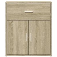 Dressoir 60x31x70 cm bewerkt hout sonoma eikenkleurig - thumbnail