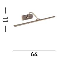 Searchlight SchilderijlampPicture 64cm antiek brons - 2982-81AB - thumbnail