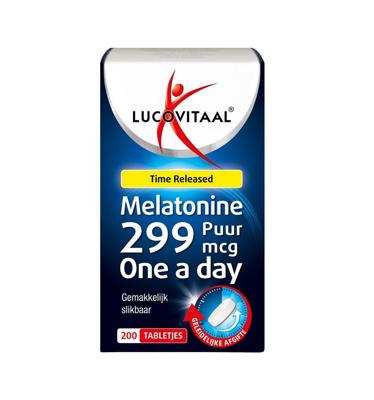 Lucovitaal Melatonine Puur 299 mcg Tabletten