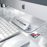 Satechi ST-3HCRS USB-combi-hub Zilver - thumbnail