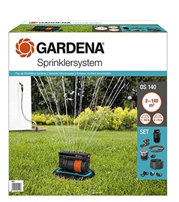 GARDENA Complete set met verzonken zwenksproeier OS 140 sprinklersysteem