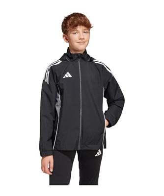 adidas Tiro 25 Competition Allweather Jacket Kids Zwart Grijs