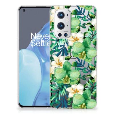 OnePlus 9 Pro | TPU Case | Orchidee Groen