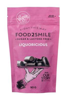 Food2Smile Liquoricious suikervrij lactosevrij 90 Gram