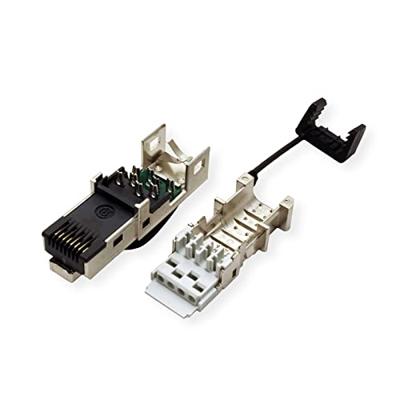 BTR E-DAT Industrie IP20, RJ45-stekker voor veldmontage, zwart