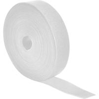 Quadrios 25CA517 Klittenband Om te bundelen Haak- en lusdeel Wit per meter - thumbnail