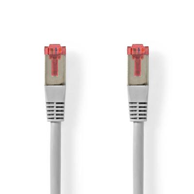 Nedis CAT6 Netwerkkabel | RJ45 Male | RJ45 Male | SF/UTP | 10.0 m | Rond | PVC | Grijs | Label - CCGL85220GY100
