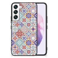 Samsung Galaxy S22 Marmeren Print Telefoonhoesje Tiles Color - thumbnail