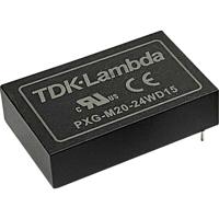 TDK PXG-M20-48WS24 DC/DC-converter 12 V/DC 12 V/DC 0.833 A 20 W Aantal uitgangen: 1 x Inhoud 1 stuk(s) - thumbnail