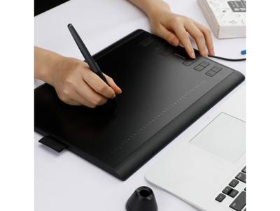 HUION H1060P grafische tablet 5080 lpi 250 x 160 mm USB Zwart HUION H1060P grafische tablet 5080 lpi 250 x 160 mm USB Zwart