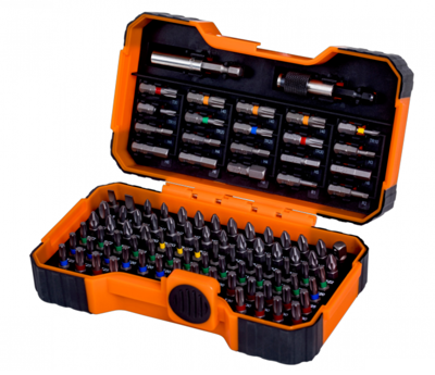 Bahco 59/S100BC-IP Bitset, 100-delig voor gleuf-, Phillips®, Pozidriv®, Hexagon, Robertson en Torx® - 59/S100BC