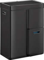 EKO Mirage Plus Sensor Recycler 30+2x15 liter - Staal - Zwart - thumbnail