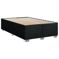Boxspring met matras stof zwart 140x200 cm - thumbnail