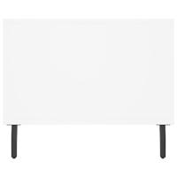 Salontafel 90x50x40 cm bewerkt hout wit - thumbnail
