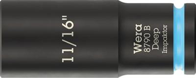 Wera 8790 B Impaktor Deep 05005571001 Dop (zeskant) Dopsleutelinzetstuk 11/16 Wera 8790 B Impaktor Deep 05005571001 Dop (zeskant) Dopsleutelinzetstuk 11/16