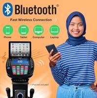 Easy Karaoke EKS878BT Bluetooth Karaoke System met twee microfoons - thumbnail