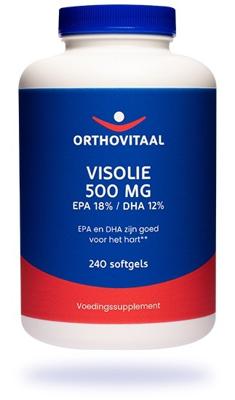 OrthoVitaal Visolie 500mg EPA 18% DHA 12% 240 Softgels