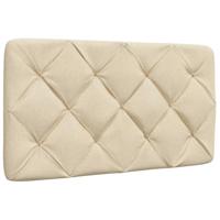 Bedframe zonder matras 90x200 cm stof crèmekleurig - thumbnail