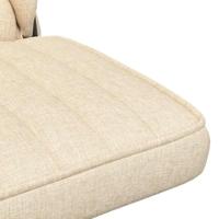 Kantoorstoel draaibaar stof crmekleurig - thumbnail