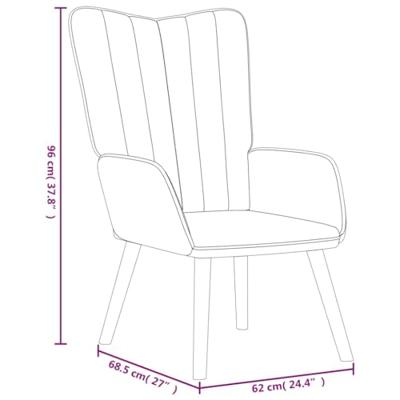 Relaxstoel met voetenbank fluweel mosterdgeel